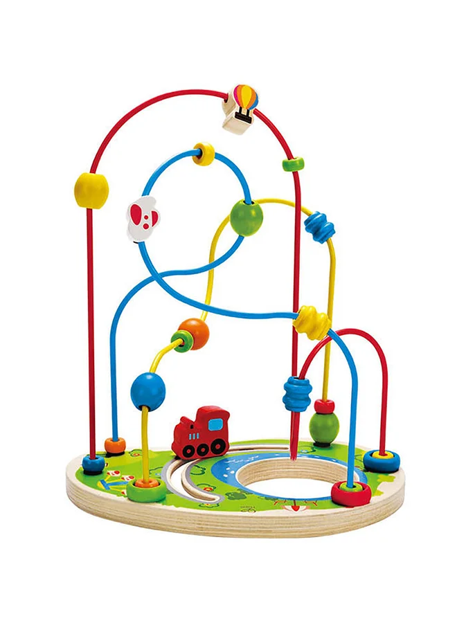 هيب لعبة متاهة الخرز التعليمية الخشبية Playground Pizzaz لتنمية مهارات العد والتعرف على الألوان والحركة للأطفال الصغار