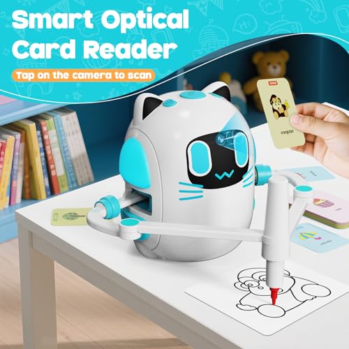 Innofans Drawing Robot for Kids with Camera Recognition Smart Drawing Robot for Kids 38 Interactive Educational Drawing Machine with 150 Cards 12 Colorful Pens Christmas Birthday Gifts for kids Ages 3 - Image 5