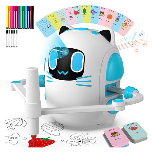 Innofans Drawing Robot for Kids with Camera Recognition Smart Drawing Robot for Kids 38 Interactive Educational Drawing Machine with 150 Cards 12 Colorful Pens Christmas Birthday Gifts for kids Ages 3 - Image 1