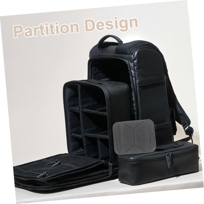 Padded Organizer for DSLR Lens Protection Travel Storage Black - Image 4