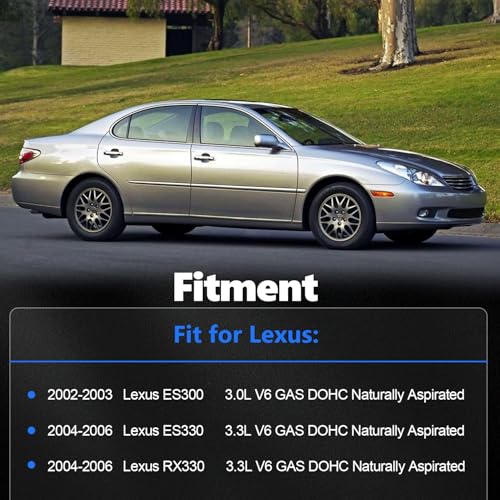 AUCERAMIC 696-724 696-047 Engine Air Intake Hose with Clamps Fit 2002-2003 for Lexus ES300 2004-2006 for Lexus ES330 RX330 3.0L 3.3L V6 GAS DOHC Replace 1788220161 - Image 2