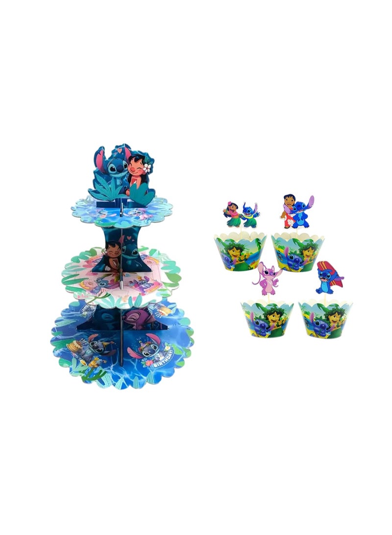 ILovhaprty Stitch Cake Decorating Set
