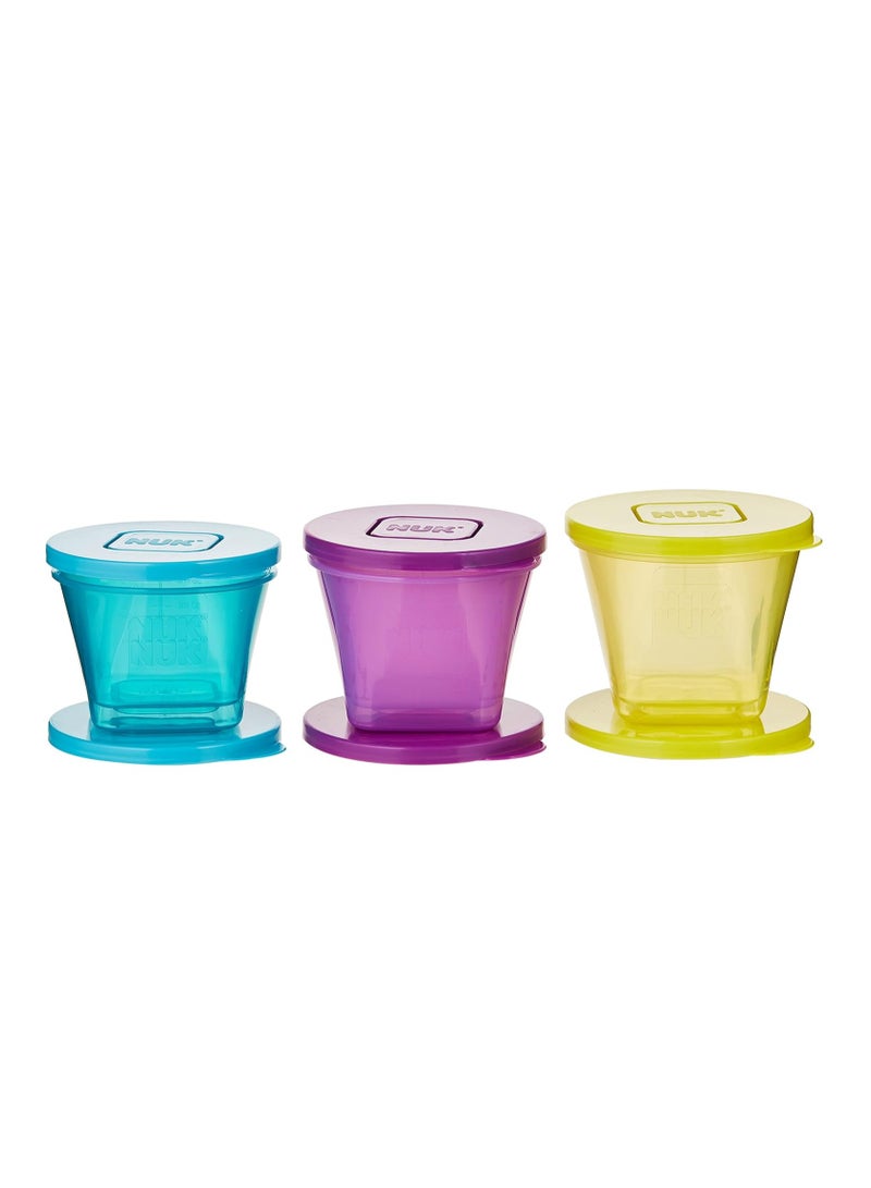NUK Food Pots Storage Containers Assorted Colours - Image 4