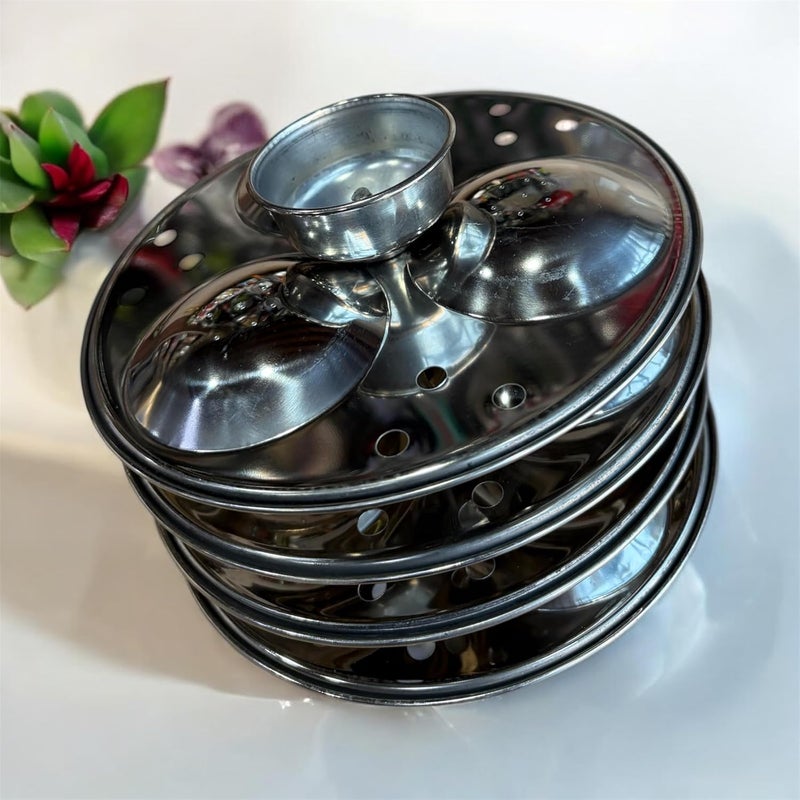 GBW Stainless Steel Idli Stand with 3x4 Plates Standard Size Outerlid Pressure Cooker Compatible - Image 5
