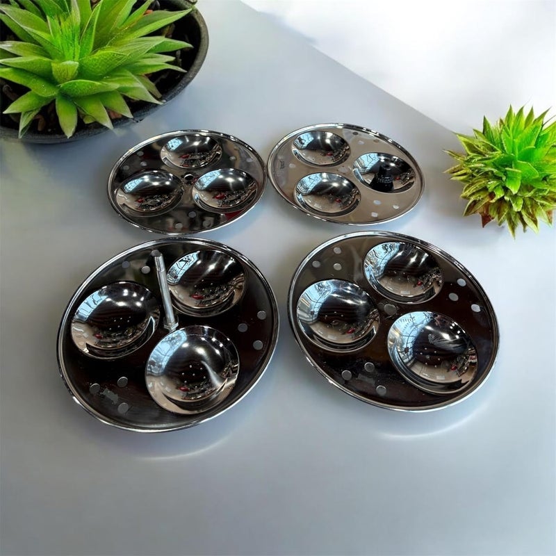 GBW Stainless Steel Idli Stand with 3x4 Plates Standard Size Outerlid Pressure Cooker Compatible - Image 4