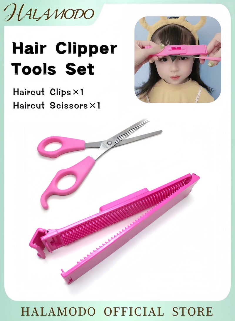 HALAMODO 2-Piece Hair Cutting Kit Includes Haircut Clips and Scissors Easy-to-Use Styling Tools for Beginners and Professionals - Image 1