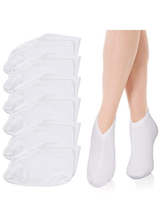 Sibba - 6 Pairs Moisturizing Socks Overnight, Cosmetic Moisturizing Socks for Women and Men, Lotion Moisturizing Socks Spa Overnight Absorbing for Dry Cracked Feet - Image 1