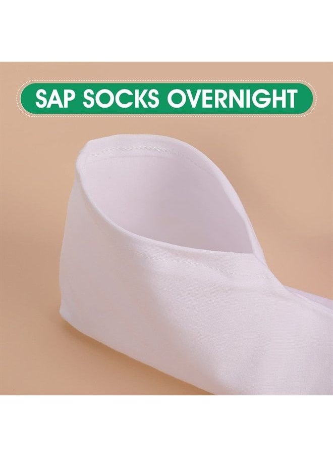 Sibba - 6 Pairs Moisturizing Socks Overnight, Cosmetic Moisturizing Socks for Women and Men, Lotion Moisturizing Socks Spa Overnight Absorbing for Dry Cracked Feet - Image 1