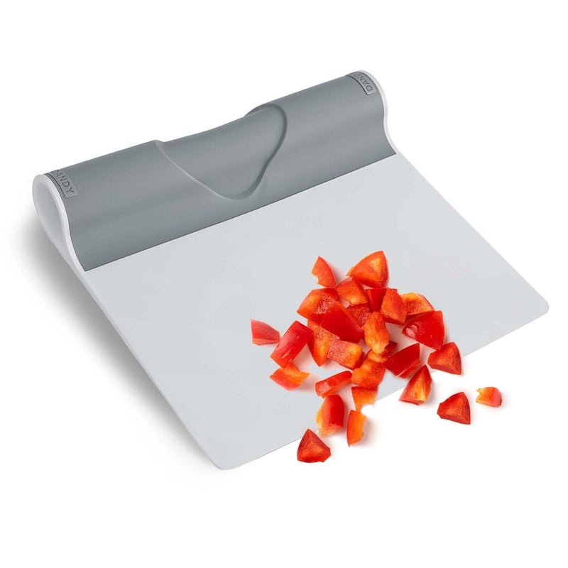 DANDY ScooperDuper  MultiPurpose Folding Food Mover Bench Scraper Dough Scraper Food Scraper Tool UserFriendly Kitchen Gadget for Cutting Board and Chefs Knife