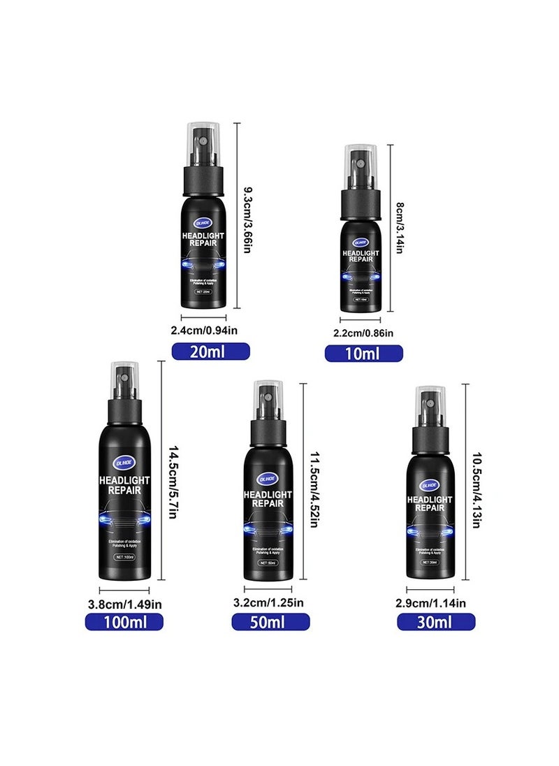 OUHOE Car Headlight Repair Fluid, Convenient Portable Auto Headlight Restoration Liquid, Long Lasting Innovative Headlight Repair Polish, Scratch Removal Spray for Head Light Lens, (1pc 100ml)  - Image 5