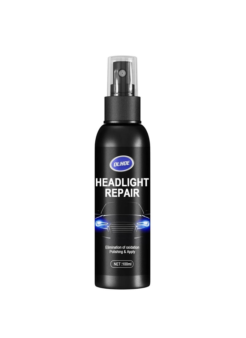 OUHOE Car Headlight Repair Fluid, Convenient Portable Auto Headlight Restoration Liquid, Long Lasting Innovative Headlight Repair Polish, Scratch Removal Spray for Head Light Lens, (1pc 100ml)  - Image 1