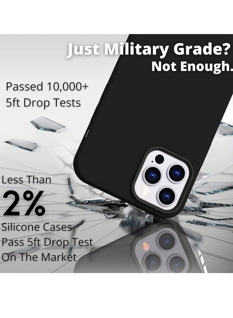 MIGOFAST Liquid Silicone Gel Cover with Full Body Protection Anti-Scratch Shockproof Case Compatible with iPhone 12 Pro - Image 3