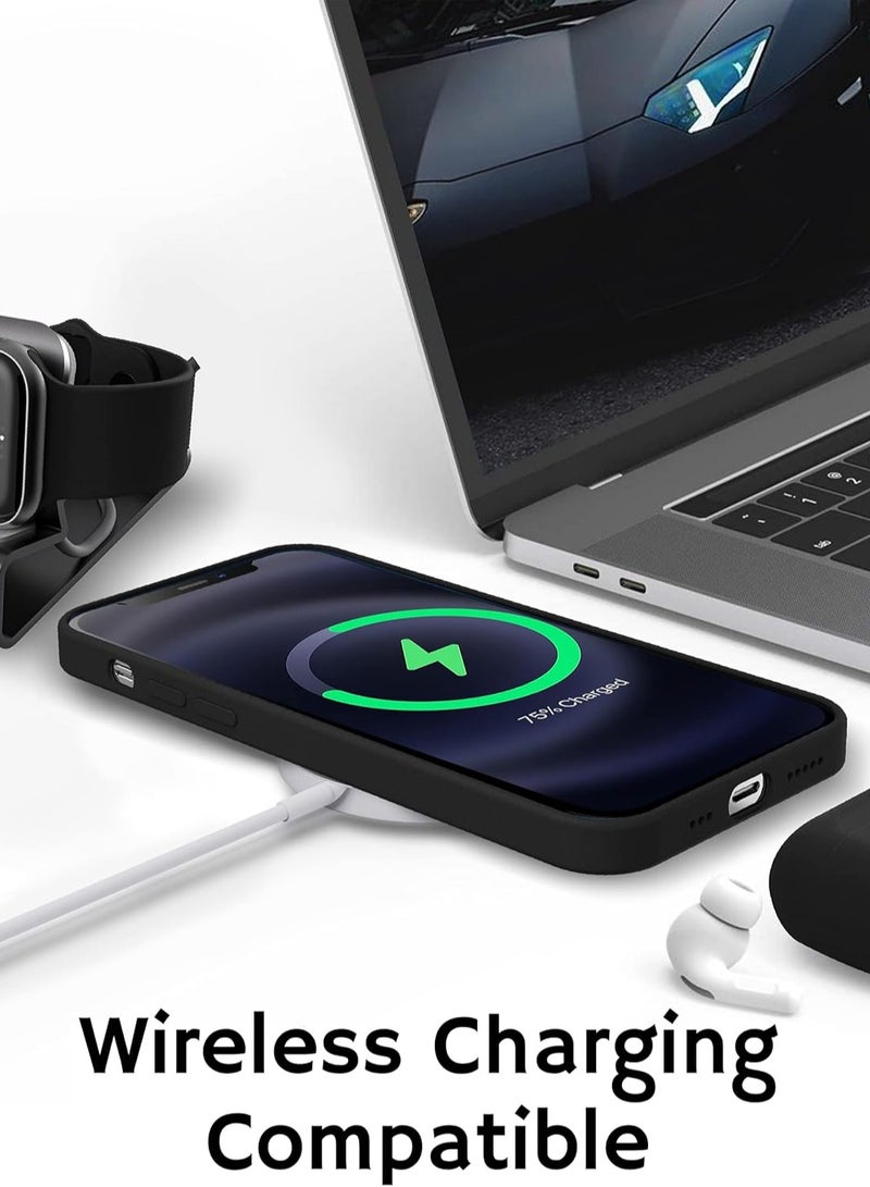 MIGOFAST Liquid Silicone Gel Cover with Full Body Protection Anti-Scratch Shockproof Case Compatible with iPhone 12 Pro - Image 4