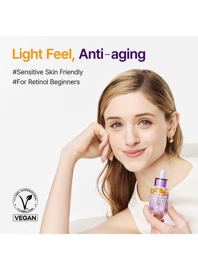 PURITO Retinol 0.1% + Retinal 0.1% Anti-Aging Facial Serum | for Wrinkles, Fine Lines & Firmer Skin | Dual Retinoids with NAD+, Improve Elasticity & Skin Texture | Korean Skincare, 30mL 1.01 fl.oz - Image 2