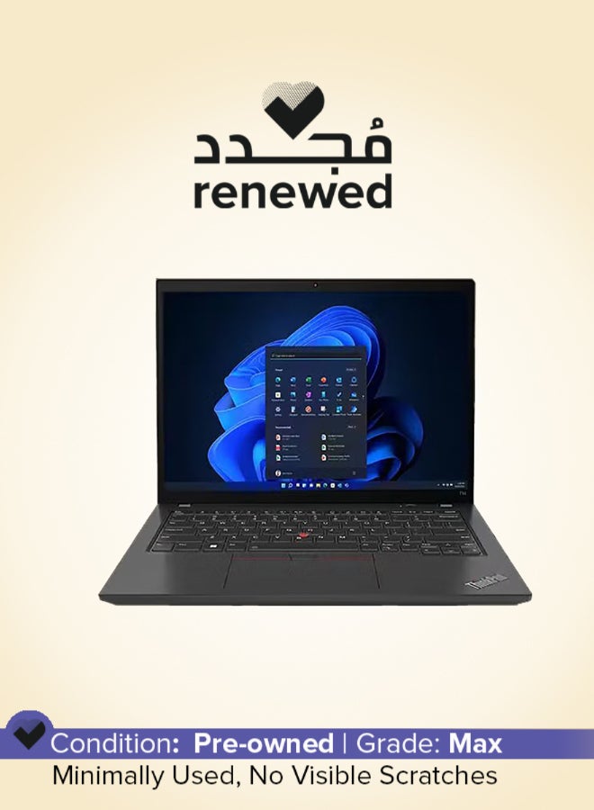 Renewed - ThinkPad T14 Laptop With 14-Inch Full HD Display, Core i5 Processor/10th Gen/16GB RAM/256GB SSD/Intel HD Graphics/Windows 10 English black