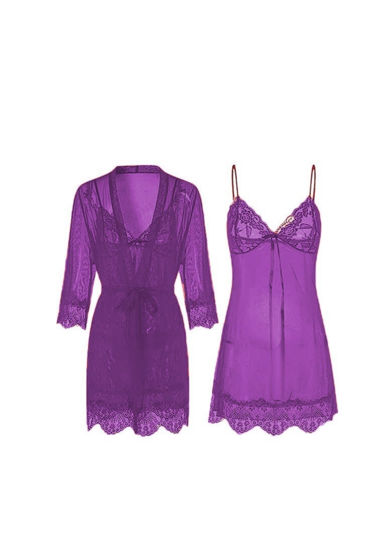 جوي شيك بنطال نوم من الفستان للسيدات - Image 1