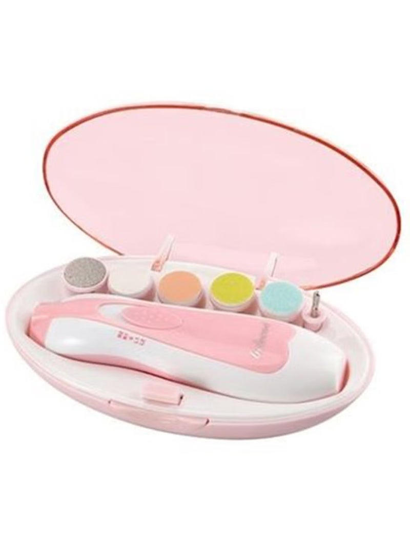 6-In-1 Electric Nail File Trimmer Tool Kit With LED Light For Children 155x86x52mm 