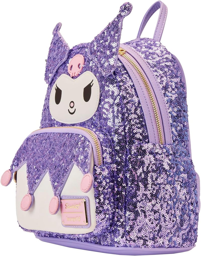 Loungefly Sanrio Sequin Kuromi Mini Backpack - Image 2