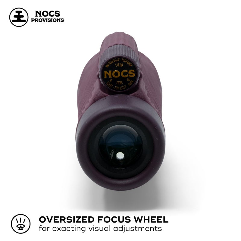 Nocs Provisions Field Tube 10x32 Waterproof Monocular, 10X Magnification Telescope, Bak4 Prism, Wide Field of View for Bird Watching, Backpacking & Wildlife Viewing - Oxblood Maroon - Image 2