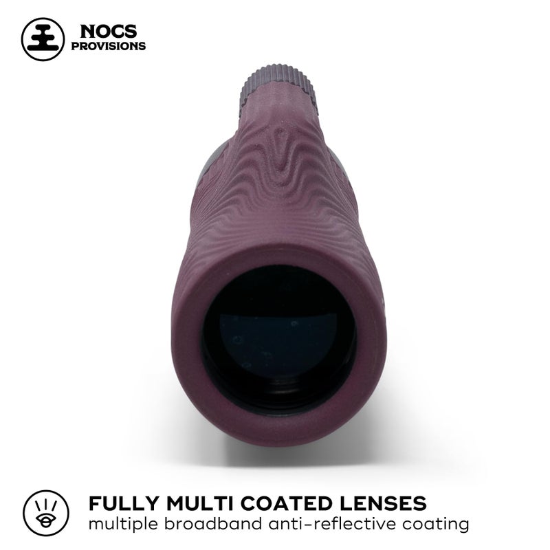 Nocs Provisions Field Tube 10x32 Waterproof Monocular, 10X Magnification Telescope, Bak4 Prism, Wide Field of View for Bird Watching, Backpacking & Wildlife Viewing - Oxblood Maroon - Image 3