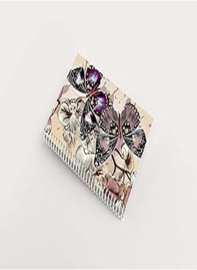 Generic - Premium Notebook - 100 Pages 15 x 8in - Butterflies, A5,15X20cm - Image 1