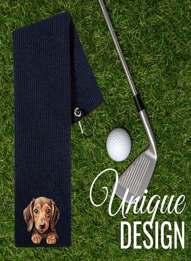 CybGene Dachshund Golf Towel, 16'x24' Microfiber, Dachshund Dog Mom Gift for Women, Retirement, Birthday, Christmas - Image 2