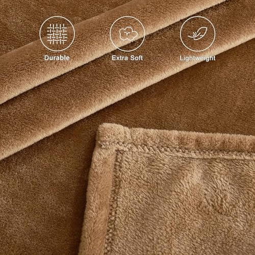 S&S غطاء لحاف صوف مزدوج سوبر سوفت من سانديز®، 310TC دافئ، غطاء لحاف صوف/غطاء راجعي/غطاء بطانية/غطاء لحاف بحجم كينج=90x100 بوصة، غطاء بطانية شتوي (بني) - Image 5
