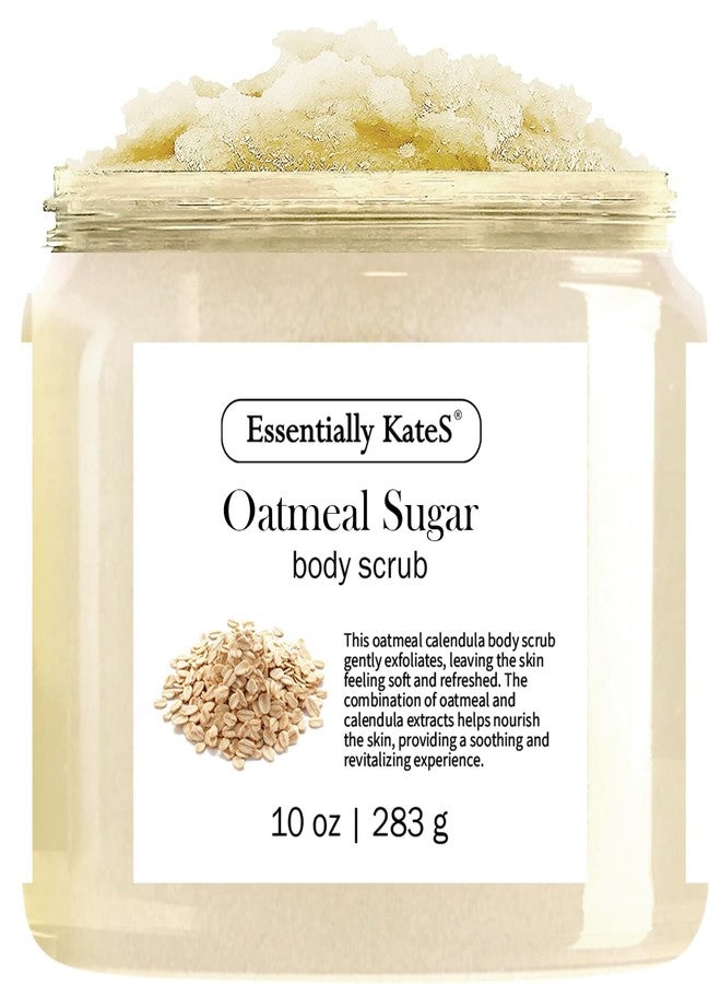 Essentially KateS Oatmeal Sugar Body & Foot Scrub 10 oz - Very Gentle, and Perfect for Sensitive Skin, for a complete spa-like experience - Packaging color may vary. - Image 1