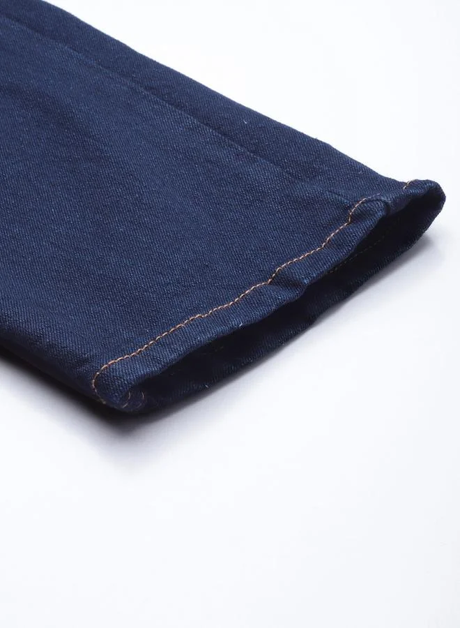 The Indian Garage Co The Indian Garage Co Men Blue Mid Rise Slim Fit Jeans