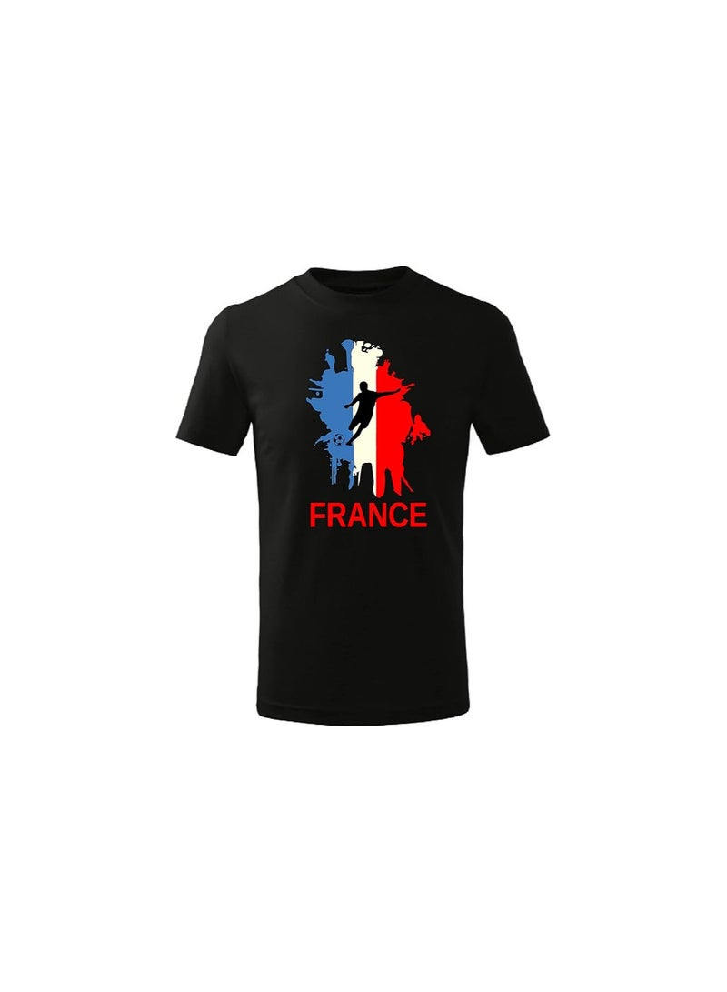 PRINTSHOP4ME France Football Team World Fans printed T shirts Supporting The Team Football Team Jersey T shirts For Men | Women | Kids to win the cup - Image 1