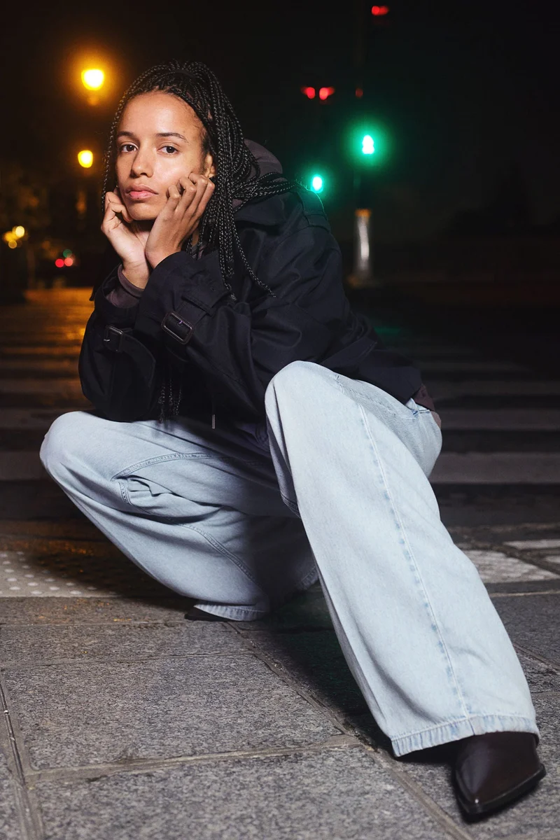 اتش اند ام جينز بقصة عادية وساق مستقيمة