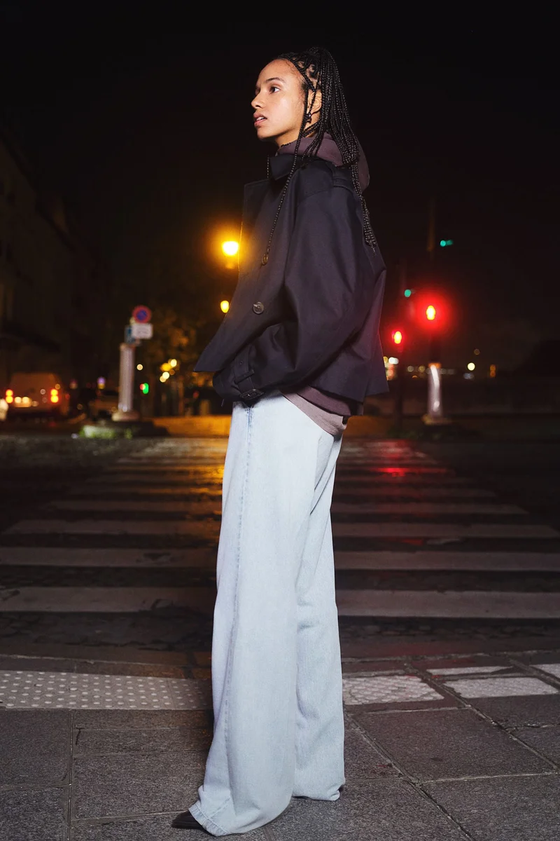 اتش اند ام جينز بقصة عادية وساق مستقيمة