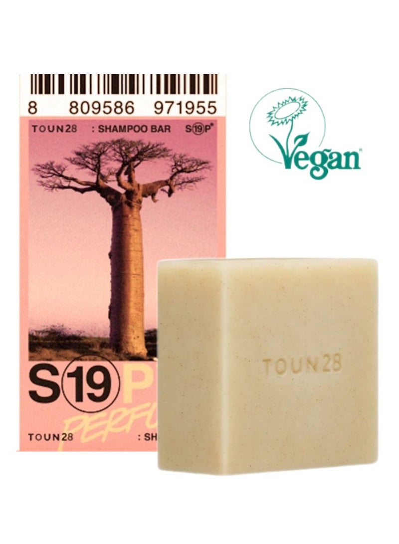 TOUN28 Hair Shampoo Bar for Dry & Damaged Hair with Baobab Seed Oil, Volumizing & Elasticity, Herbal Floral Scent, Silicone-Free, Certified Vegan, For Women & Men, Made in Korea, 100g - Image 1