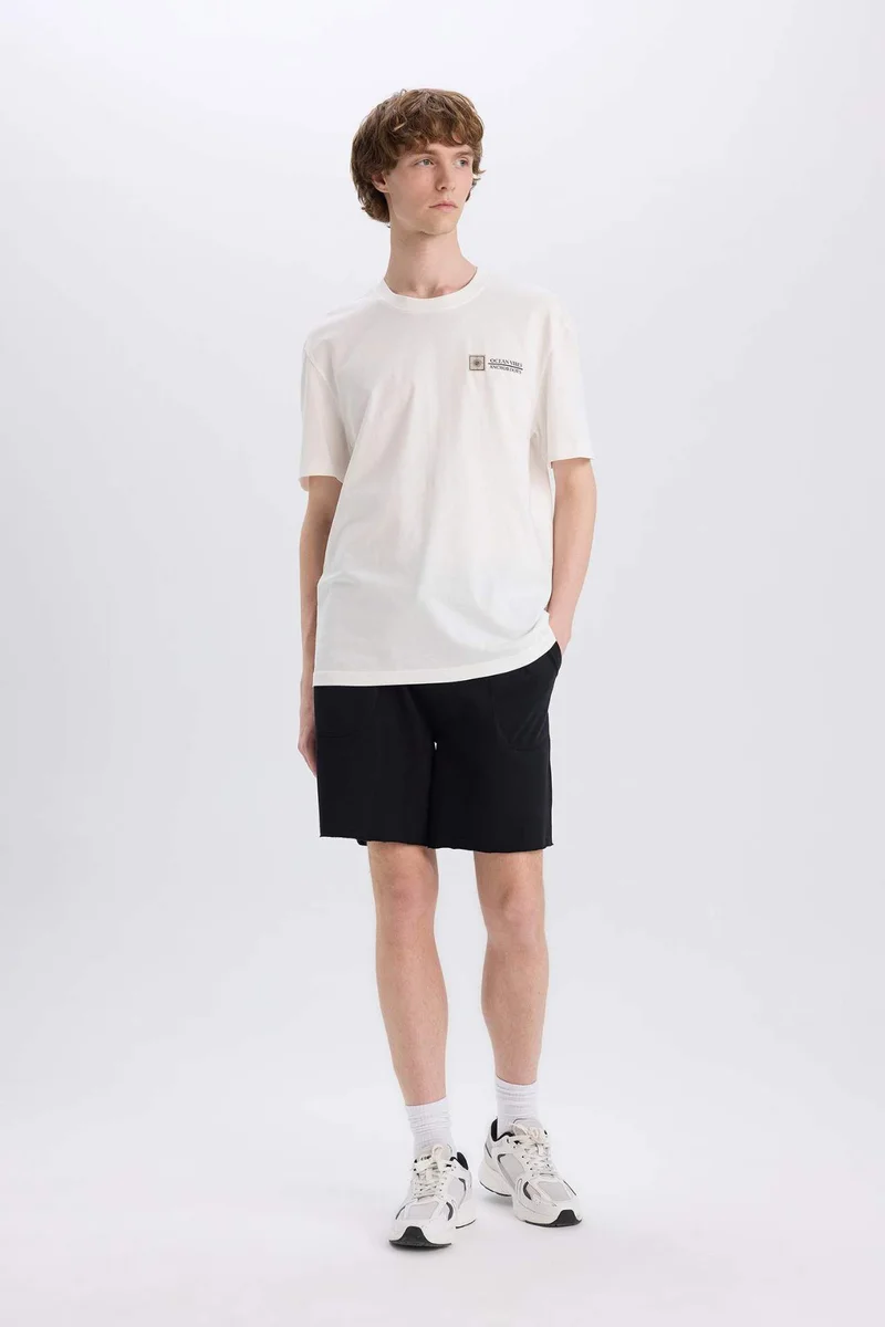 DeFacto Cotton Slim Fit Skinny Leg Pocketed Basic Shorts