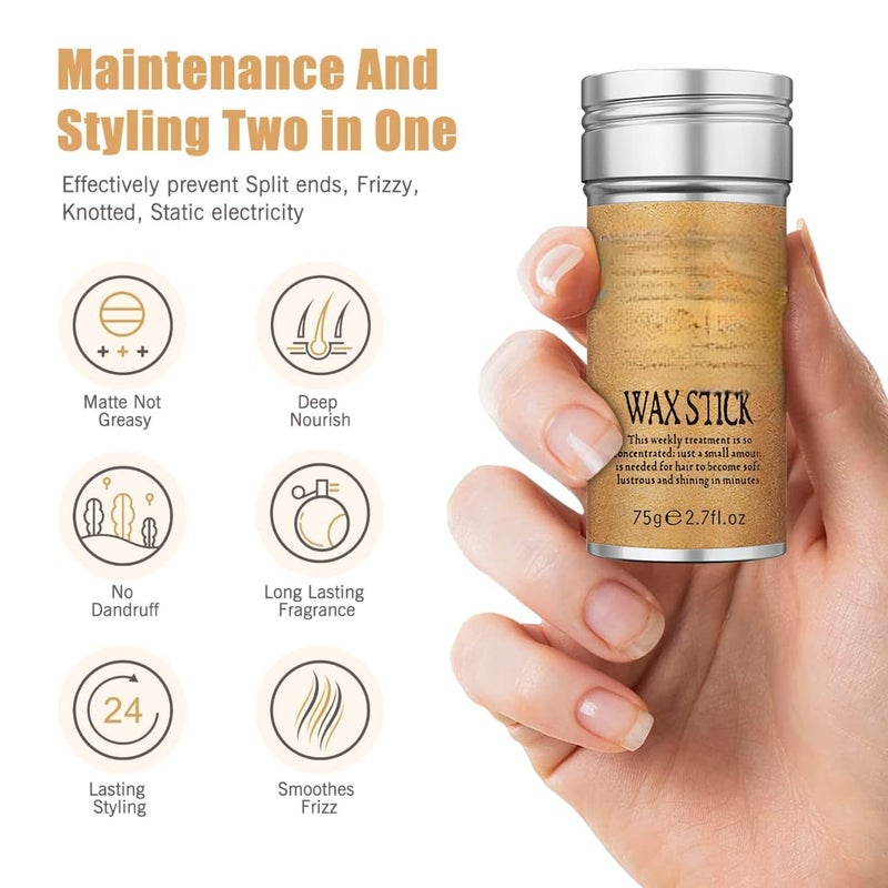 ENINASWax For Women Hair Styling Wax for Wigs Broken Finishing Tamer Stick for Smoothing Flyaways  Taming Edge Frizz Nongreasy - Image 3