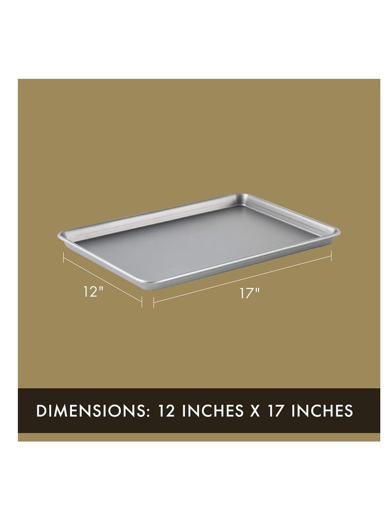Calphalon Calphalon Premium Nonstick Baking Pans Set of 2, 12 x 17 inch, Silverware, Heavy Gauge Steel Core - Image 4