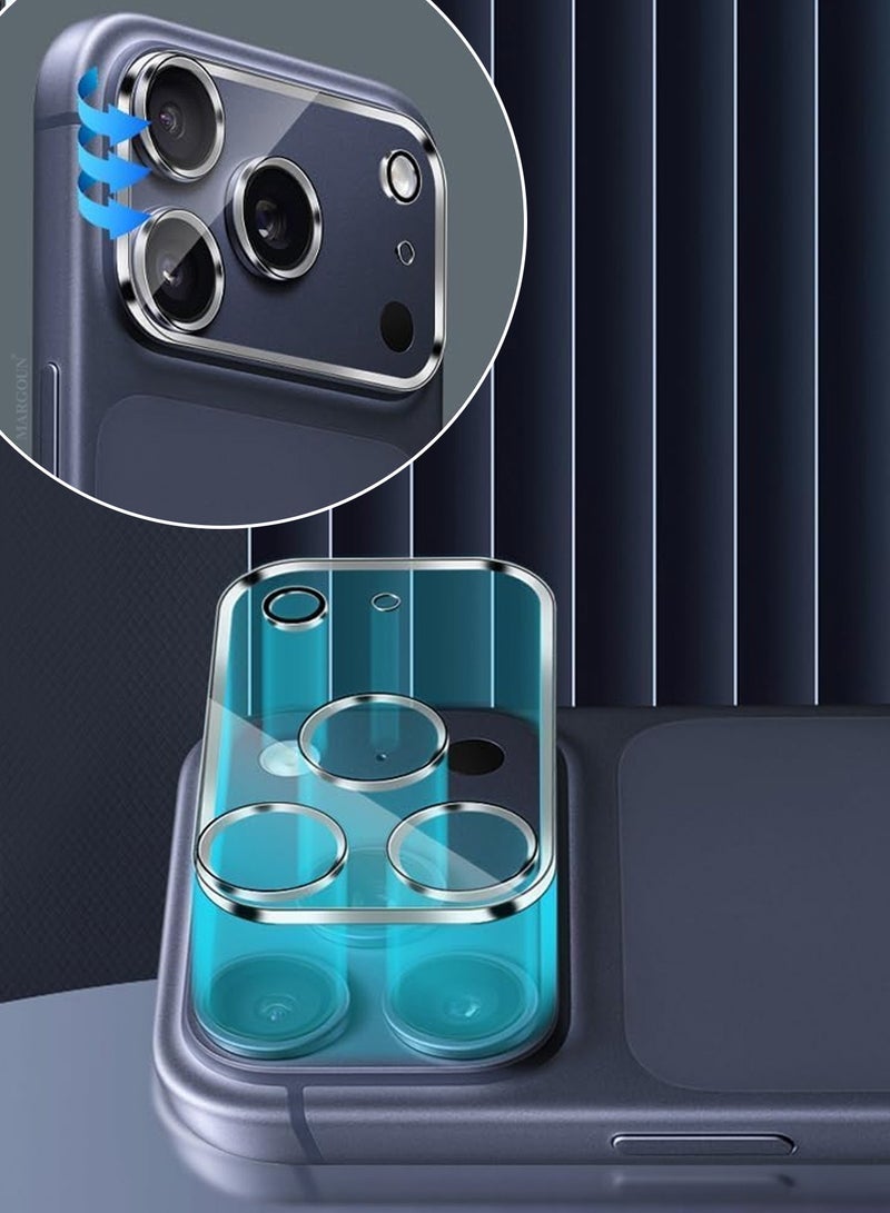 CATANES 2Pieces Camera Lens Protector 9H Tempered Glass for iPhone 17 Pro - Clear - Image 4