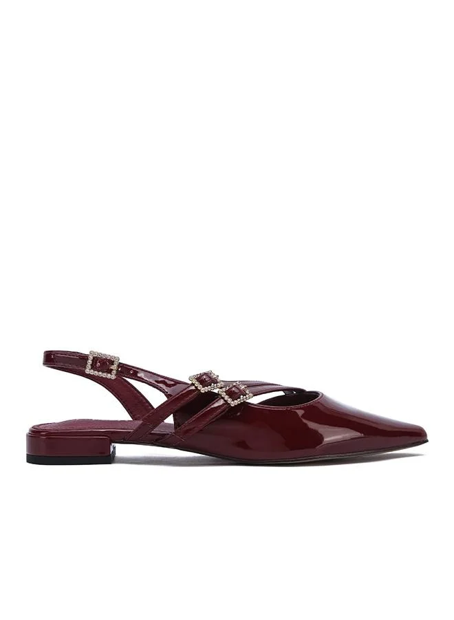 FYOR Stylish Multi-Strap Glossy Slingback CD 008