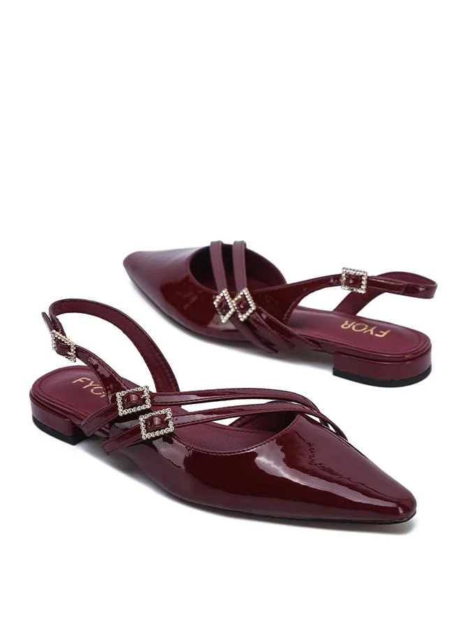 Fyor  Stylish Multi-Strap Glossy Slingback CD 008 for Women | Best Price UAE