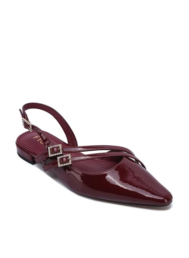 FYOR Stylish Multi-Strap Glossy Slingback CD 008