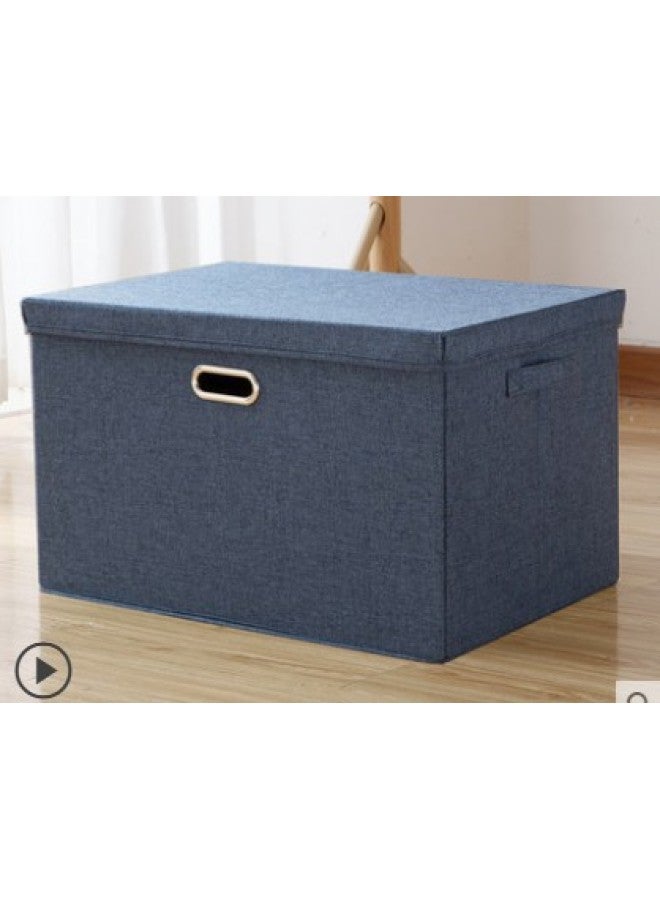 Washing Wardrobe Storage Box Cotton Linen Fabric Finishing Box Quilt Desktop Storage Box Foldable Storage Box - Image 1