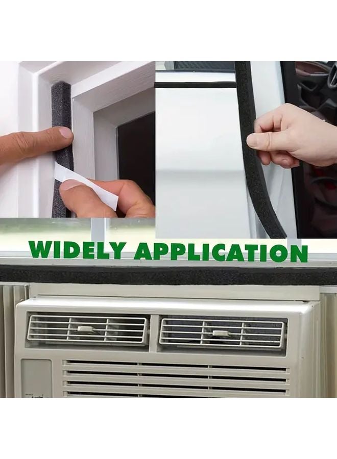 High Density NBR Foam Sealing Strip 2 Rolls 0.984x0.748x100 Inch Soundproof Thermal Insulation - Image 5