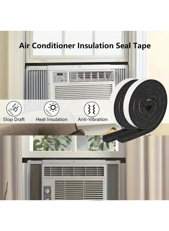 High Density NBR Foam Sealing Strip 2 Rolls 0.984x0.748x100 Inch Soundproof Thermal Insulation - Image 2