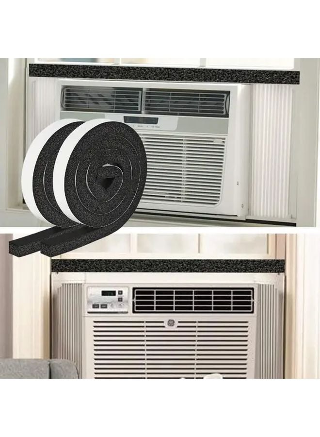 High Density NBR Foam Sealing Strip 2 Rolls 0.984x0.748x100 Inch Soundproof Thermal Insulation - Image 4