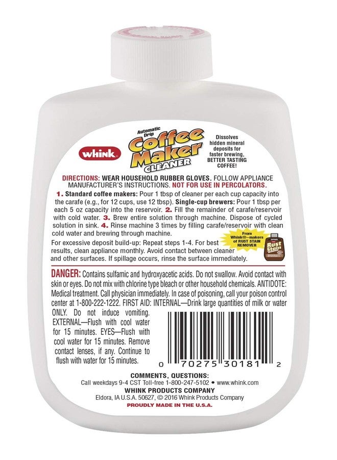 Whink 30281 Coffee Maker Cleaner, 10 oz - Image 2