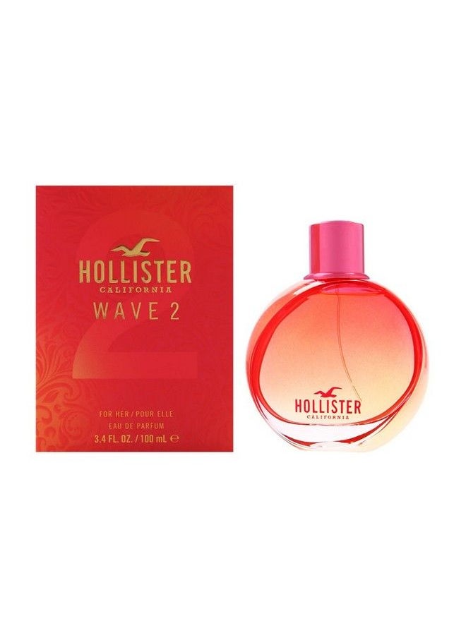 HOLLISTER Wave 2 Eau De Parfum Spray Women 3.4 Ounce  - Image 2