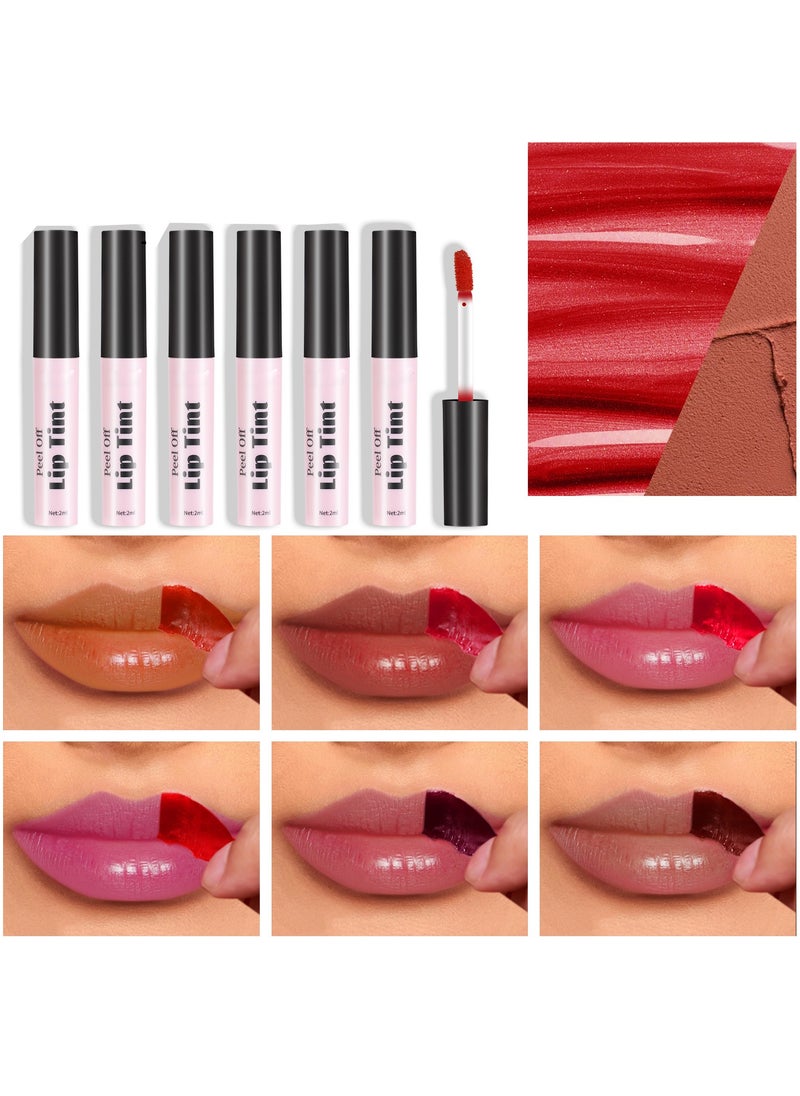 Waterproof Matte Peel-Off Lip Tint Long-Lasting Lip Gloss for Women and Girls