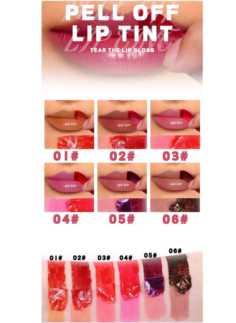 Waterproof Matte Peel-Off Lip Tint Long-Lasting Lip Gloss for Women and Girls