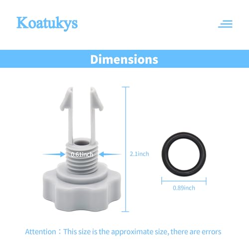 Koatukys 10460 Air Release Valve with 10264 Valve O-Ring Replacement for Intex Sand Filter Pumps - Image 3