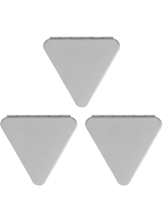 ستيفاني إمبورتس مجموعة من 3 مرايا مدمجة مكبرة مزدوجة الجوانب (مثلث فضي) - Image 1